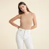 Ribbed Crewneck Tank Bodysuit | Cinnamon sold by nuuds