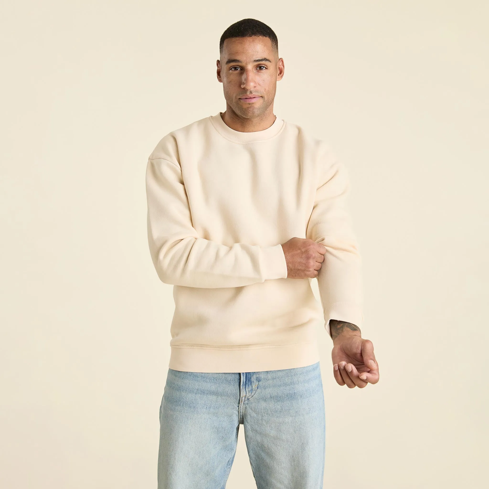 Men's Classic Crewneck Sweatshirt | Bone sold by nuuds