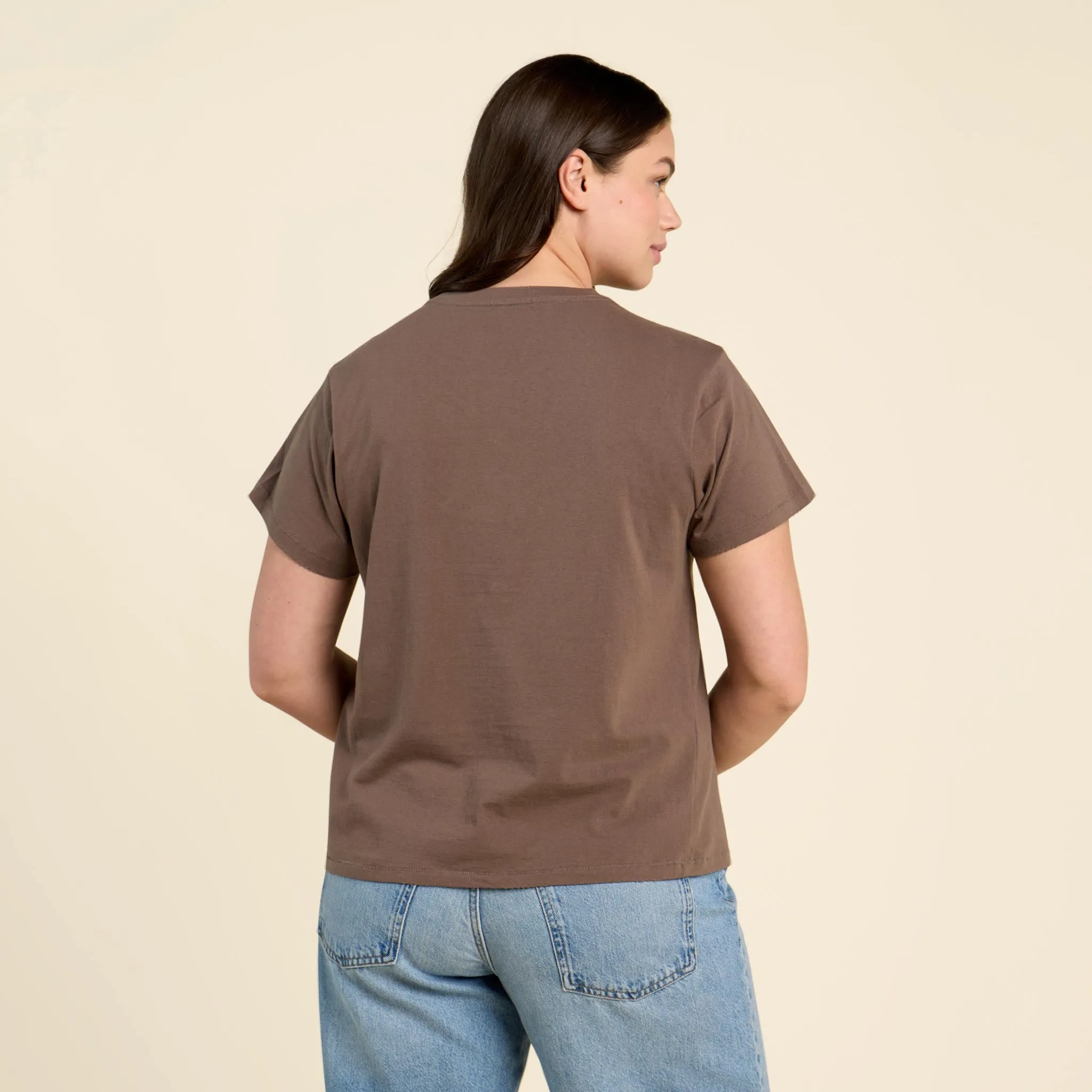 Vintage Cotton Everyday T-Shirt | Mocha sold by nuuds product image thumbnail 4