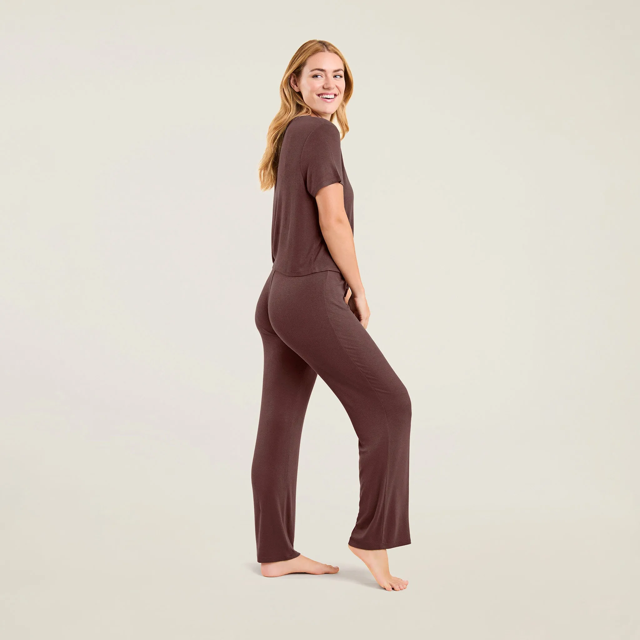 Ribbed Pajama Set | Coffee sold by nuuds product image thumbnail 3