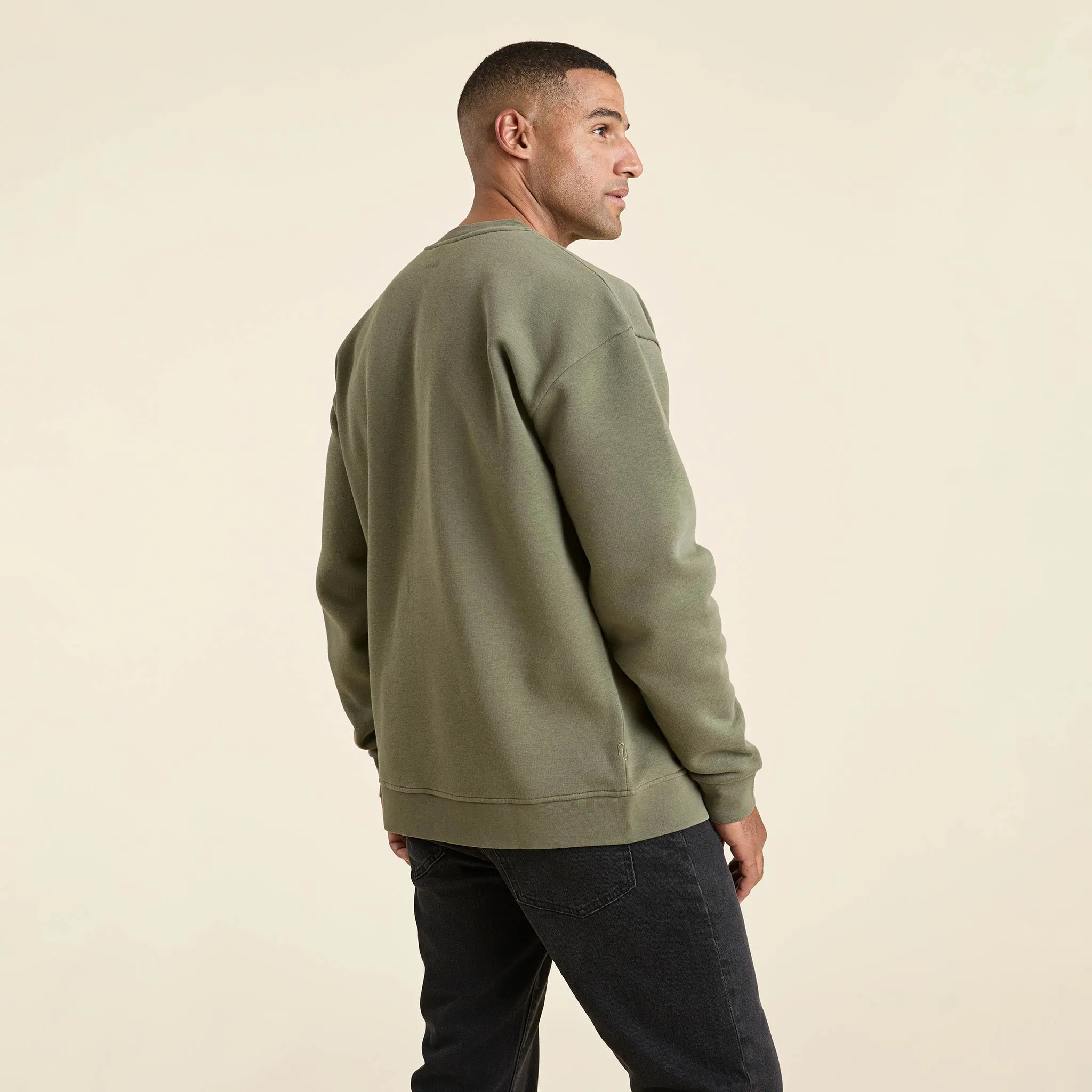 Men's Classic Crewneck Sweatshirt | Olive sold by nuuds product image thumbnail 3