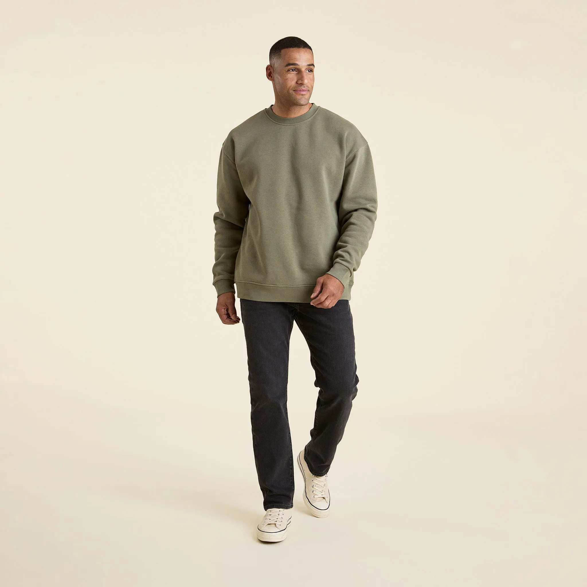 Men's Classic Crewneck Sweatshirt | Olive sold by nuuds product image thumbnail 2