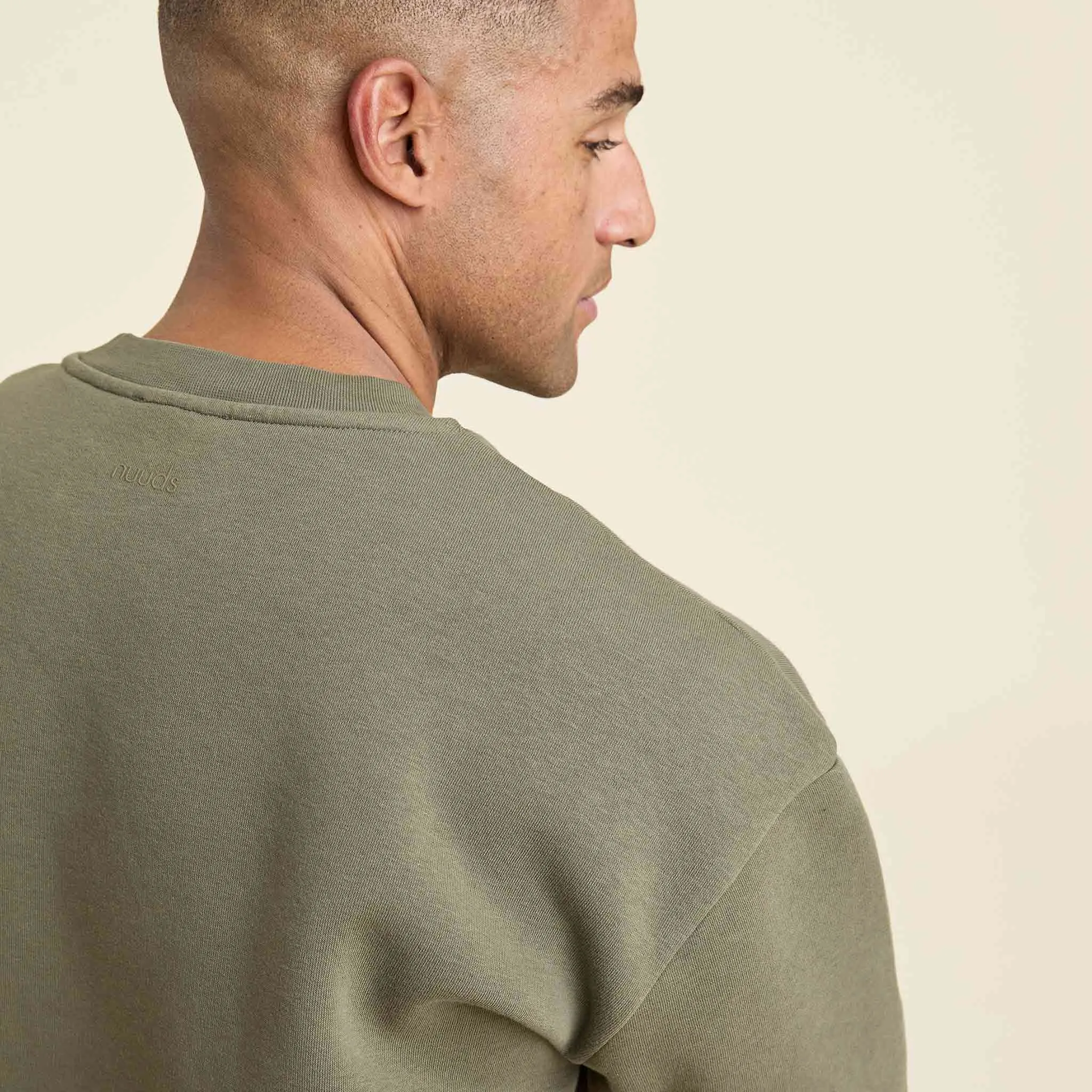 Men's Classic Crewneck Sweatshirt | Olive sold by nuuds product image thumbnail 5