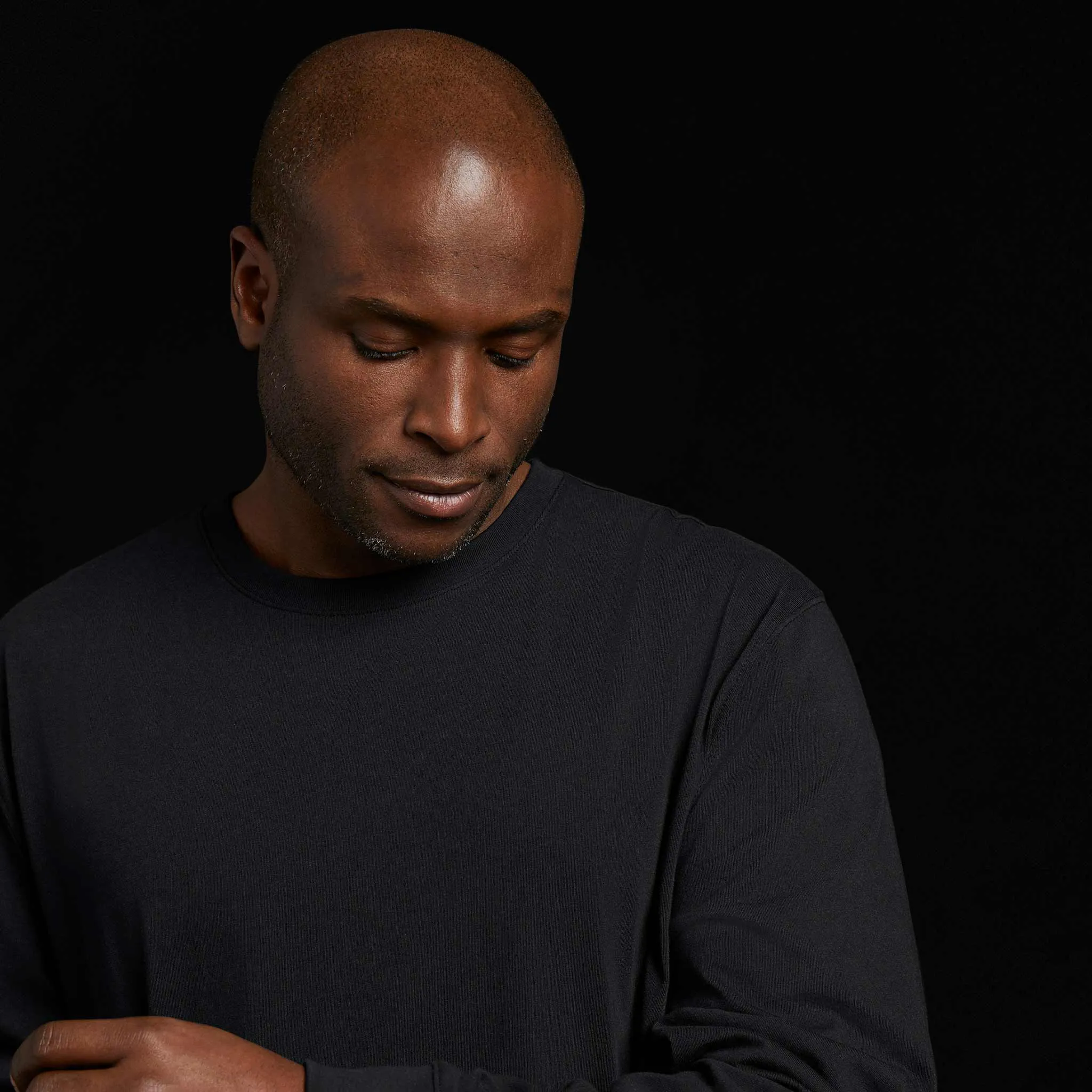 Long Sleeve Boxy Tee | Black sold by nuuds product image thumbnail 5