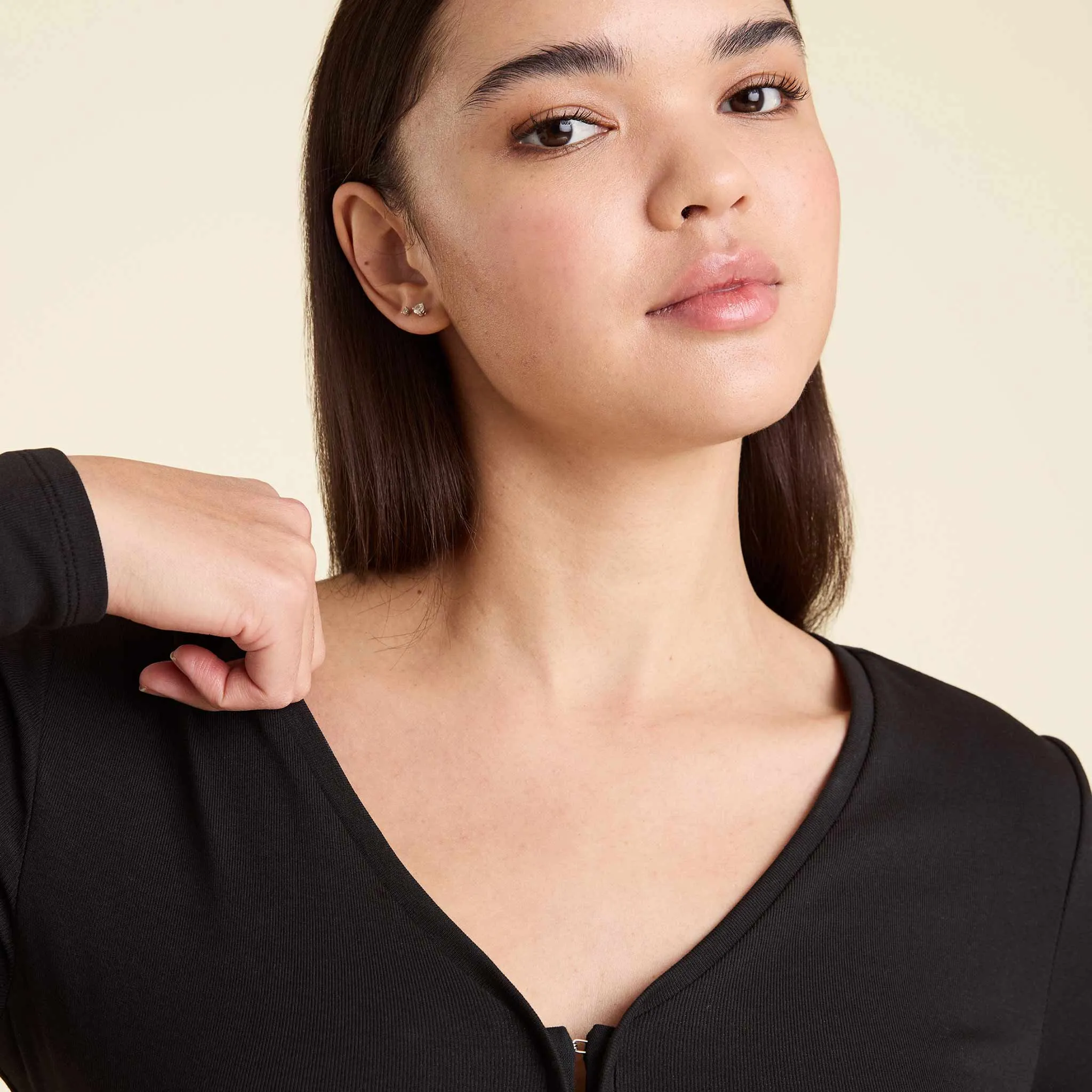 Hook & Eye Bodysuit | Black sold by nuuds product image thumbnail 5