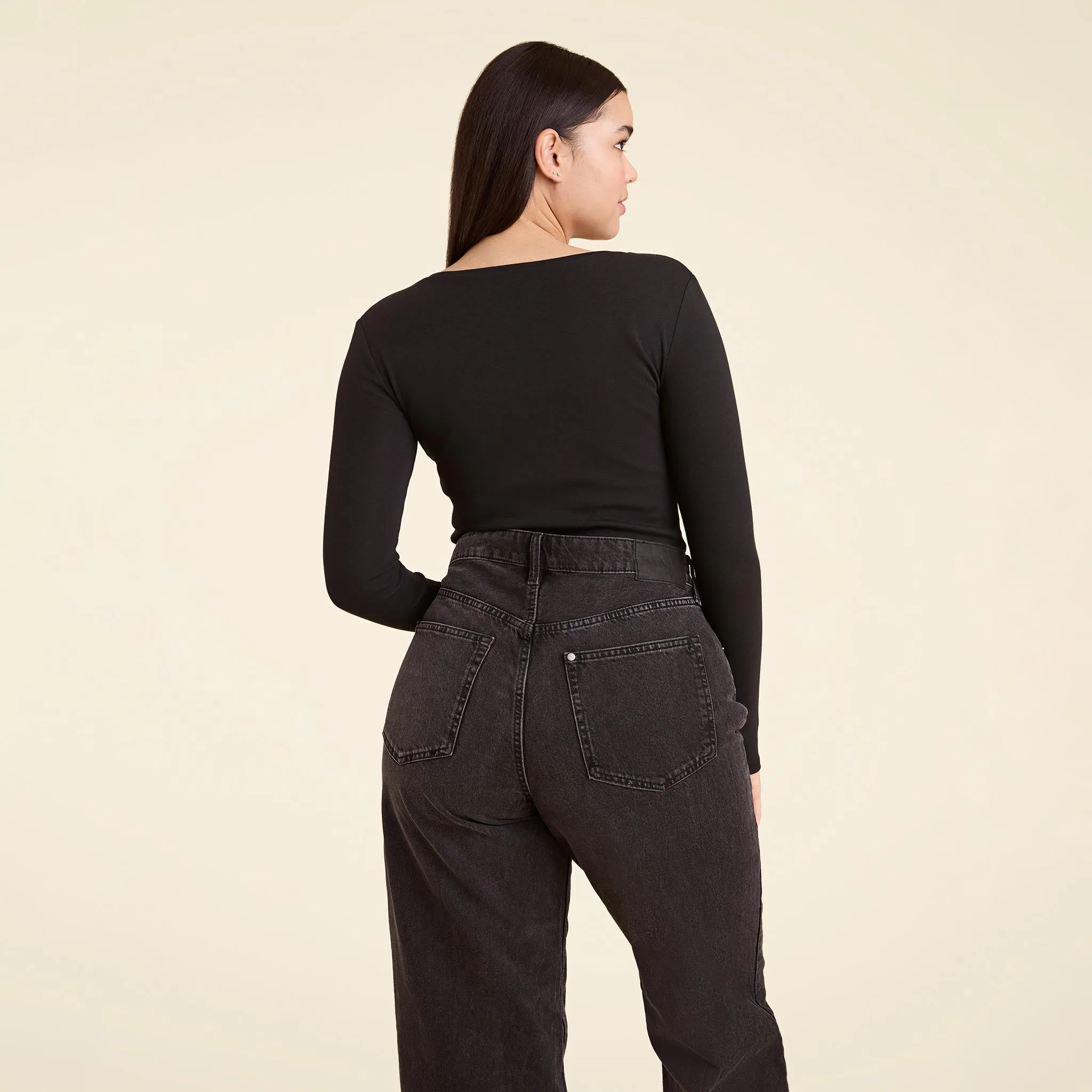 Hook & Eye Bodysuit | Black sold by nuuds product image thumbnail 4