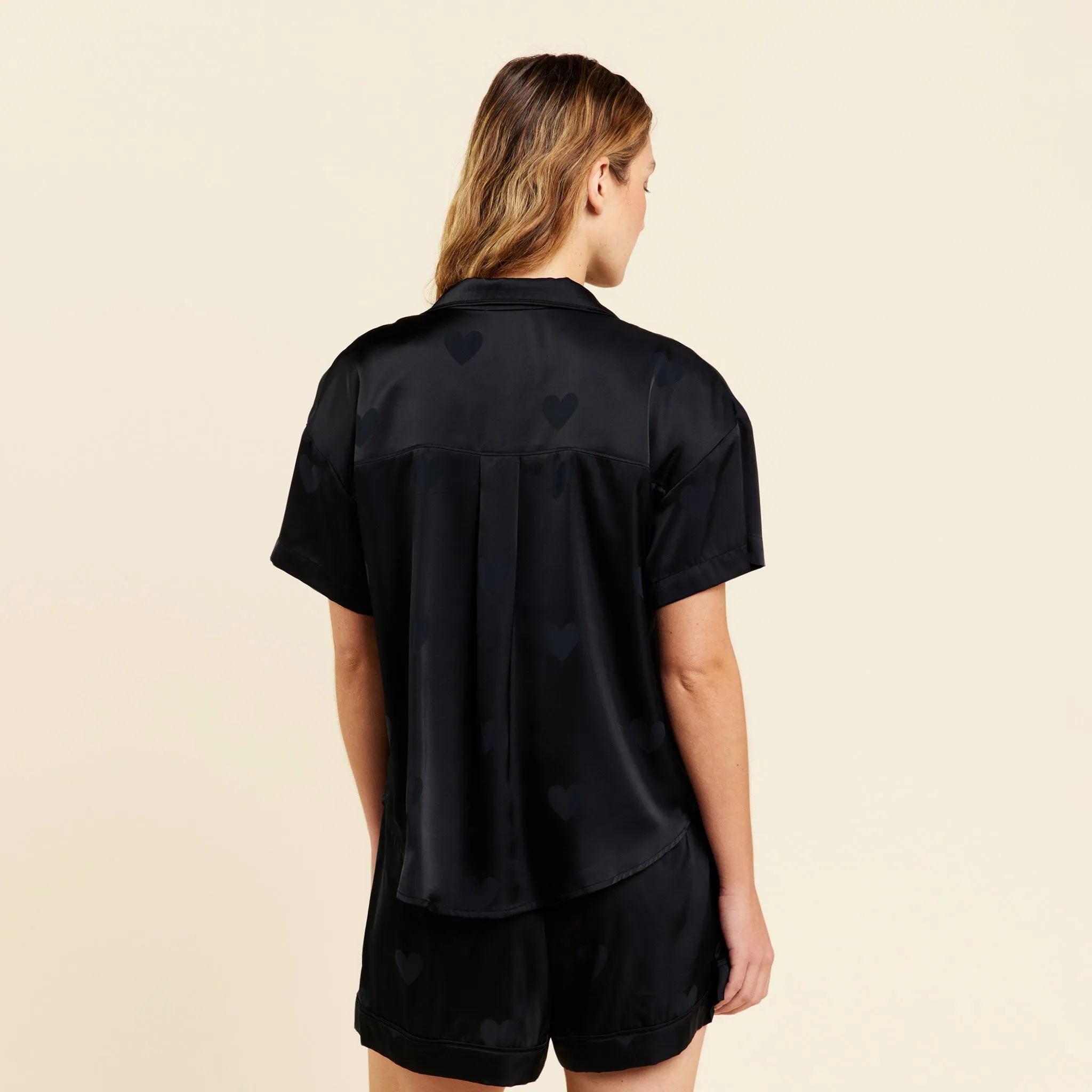 Heart Pajama Set | Black sold by nuuds product image thumbnail 4