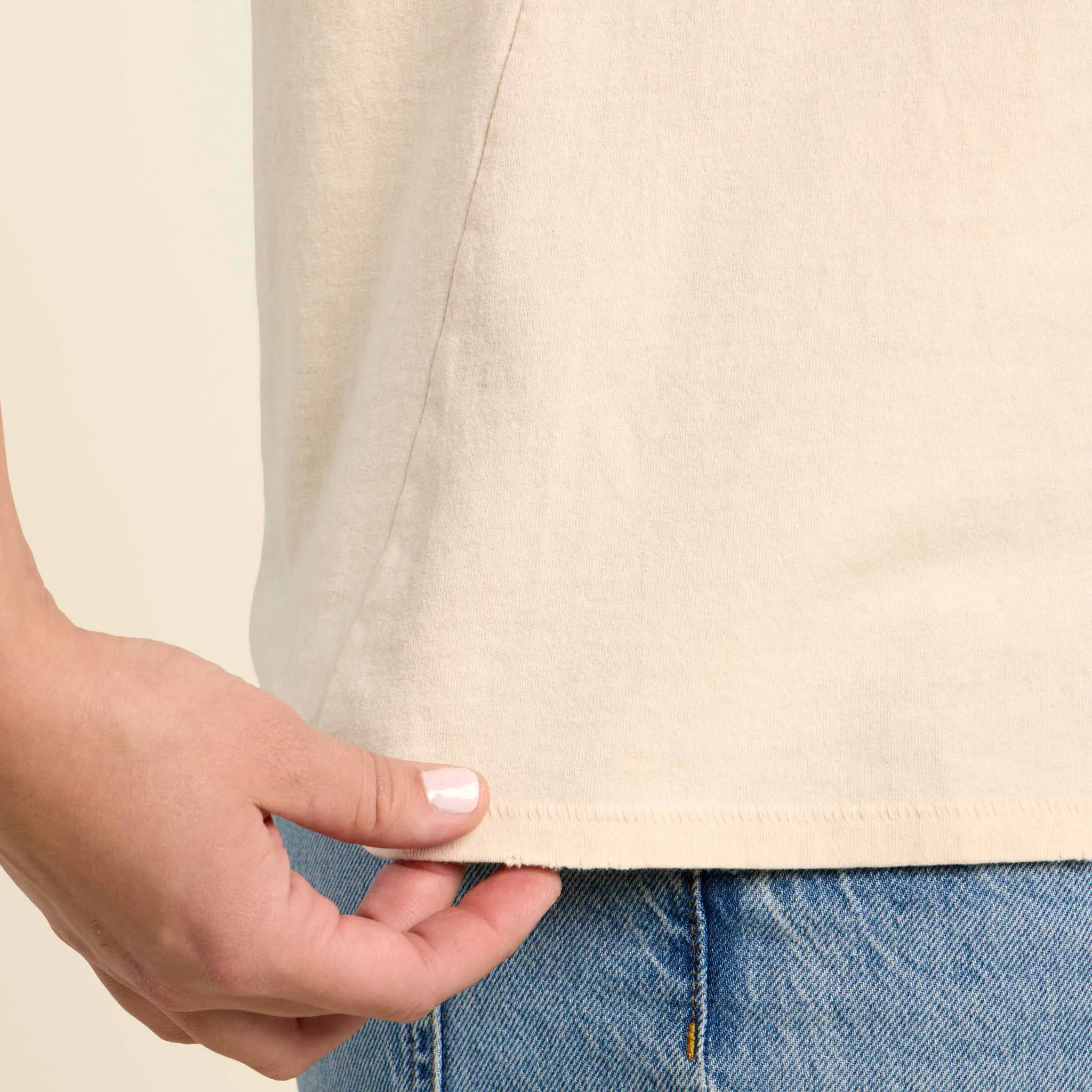 Vintage Cotton Everyday T-Shirt | Bone sold by nuuds product image thumbnail 5