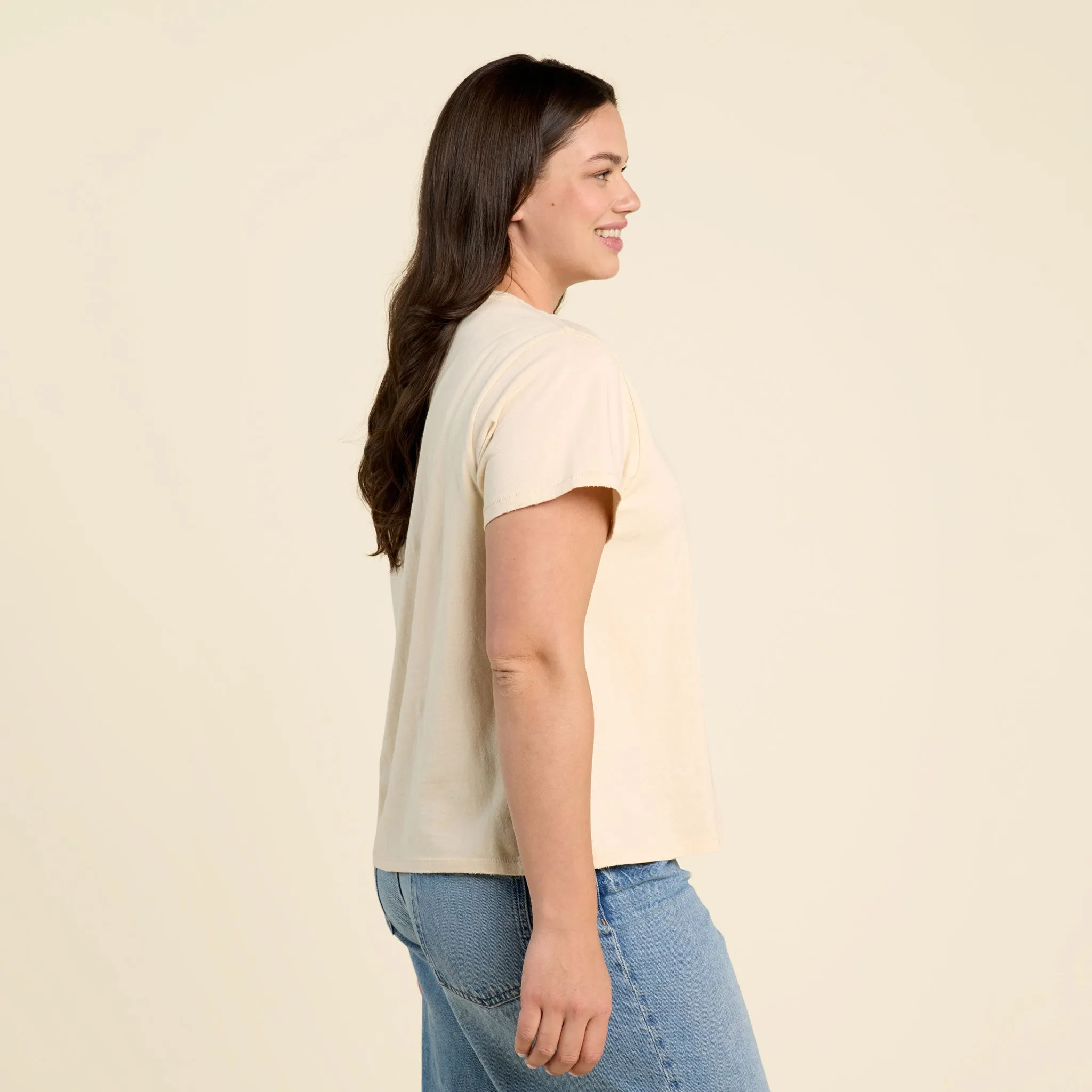 Vintage Cotton Everyday T-Shirt | Bone sold by nuuds product image thumbnail 3