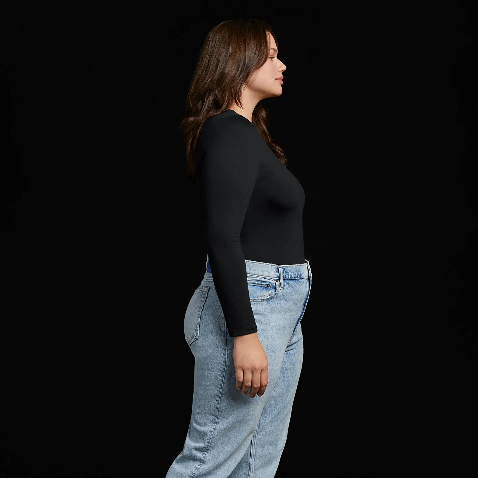 Seamless Long Sleeve Shirt | Black sold by nuuds product image thumbnail 3