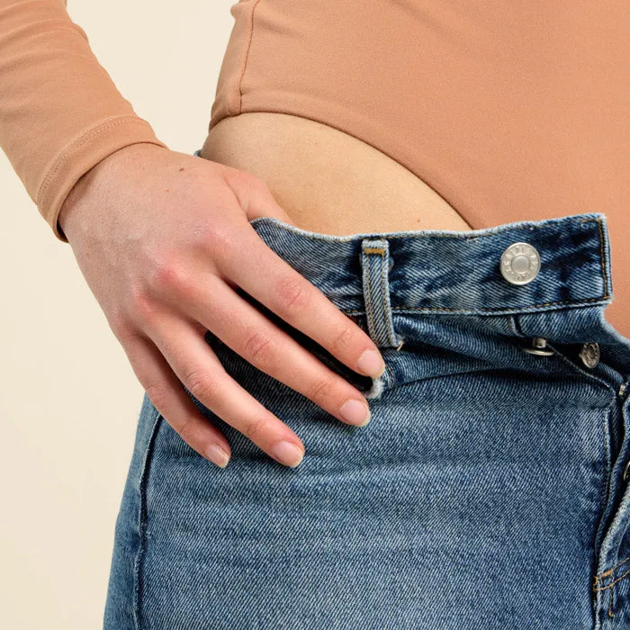 Long Sleeve Scoop Neck Bodysuit | Clay sold by nuuds product image thumbnail 5