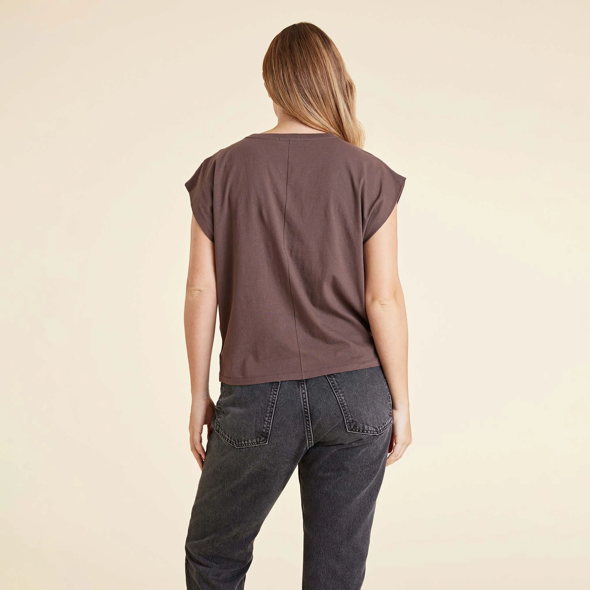 Soft Cotton Muscle Tee | Coffee sold by nuuds product image thumbnail 4