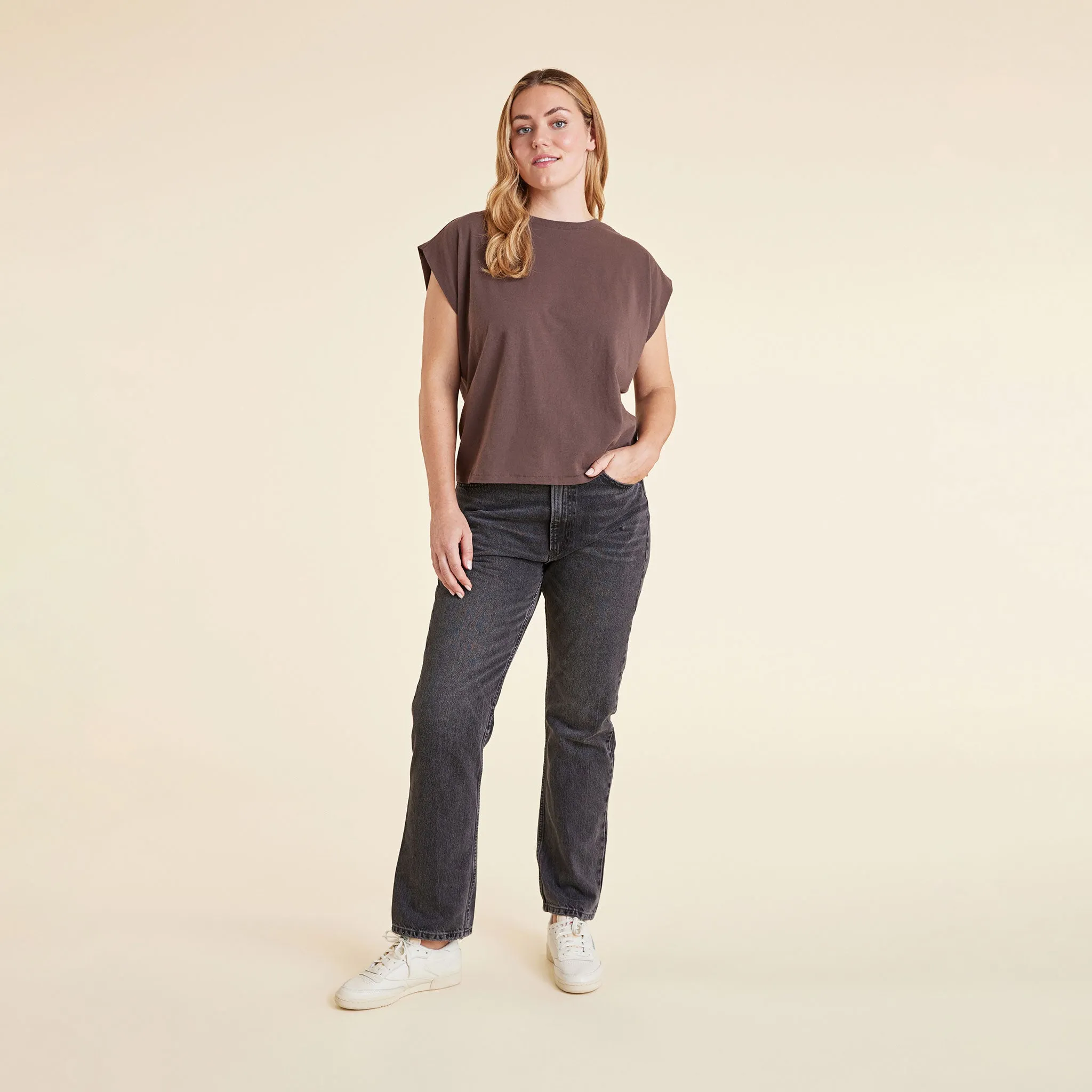 Soft Cotton Muscle Tee | Coffee sold by nuuds product image thumbnail 2