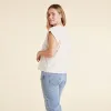 Soft Cotton Muscle Tee | Bone sold by nuuds