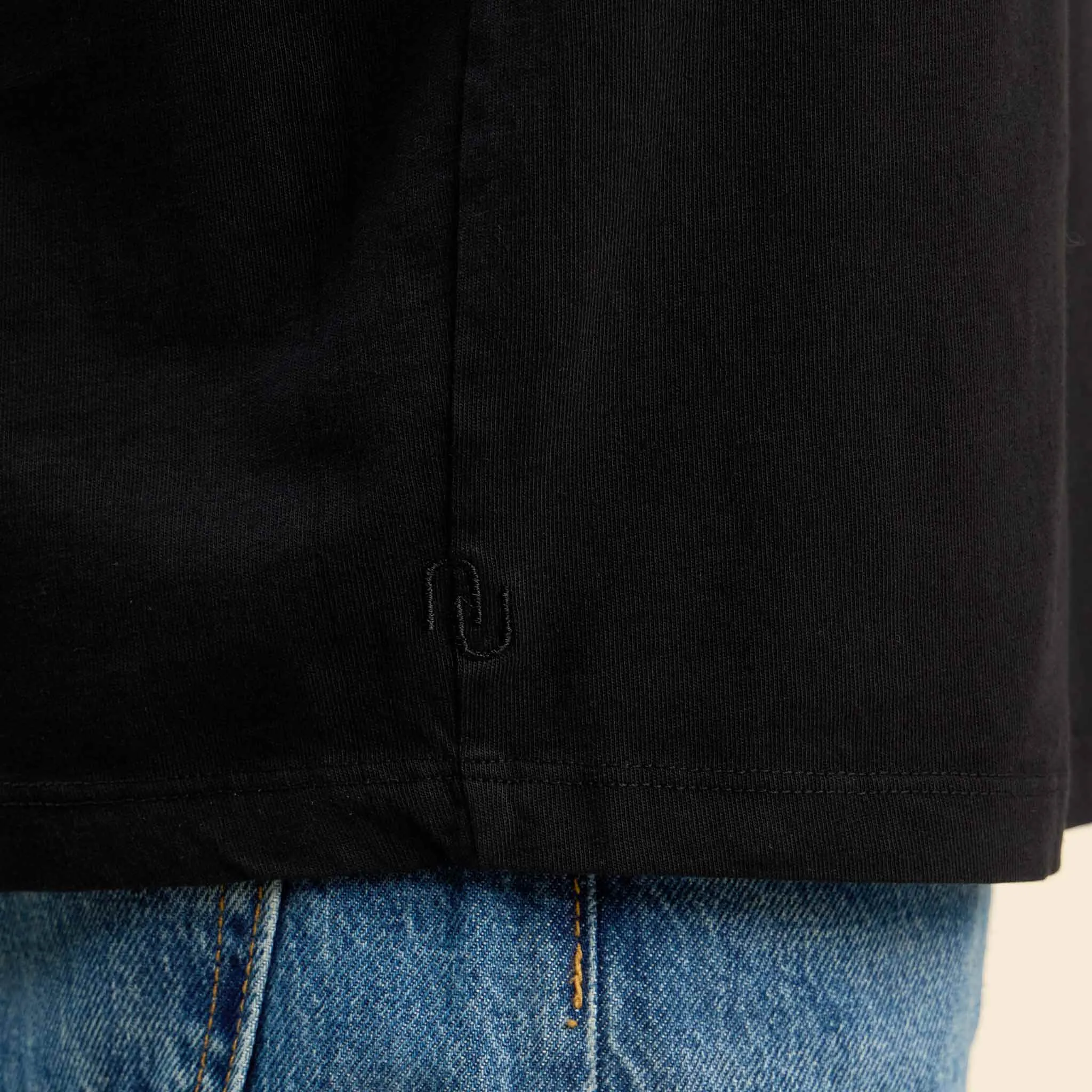 Boxy Tee | Black sold by nuuds product image thumbnail 5