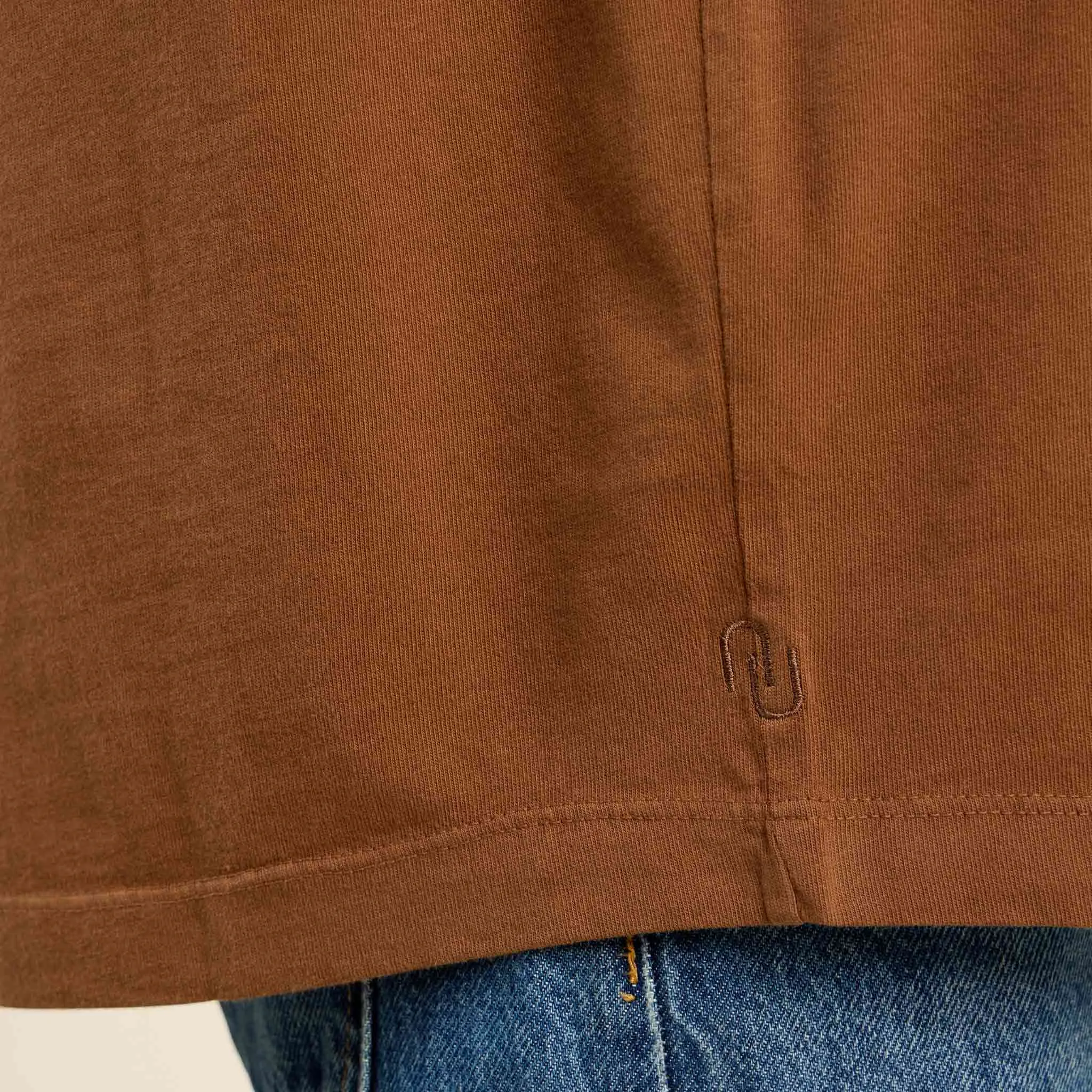 Boxy Tee | Chocolate sold by nuuds product image thumbnail 5