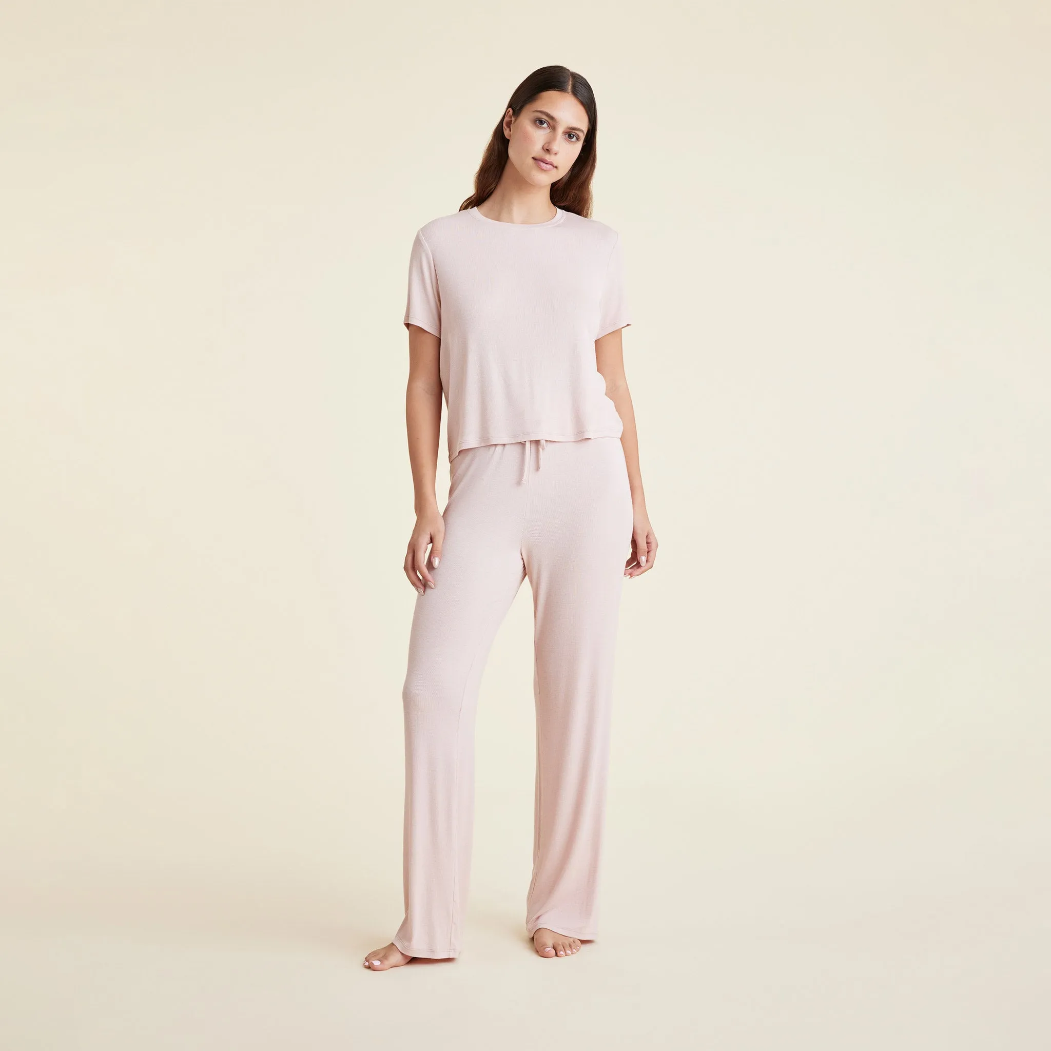 Ribbed Pajama Set | Ribbon sold by nuuds product image thumbnail 2