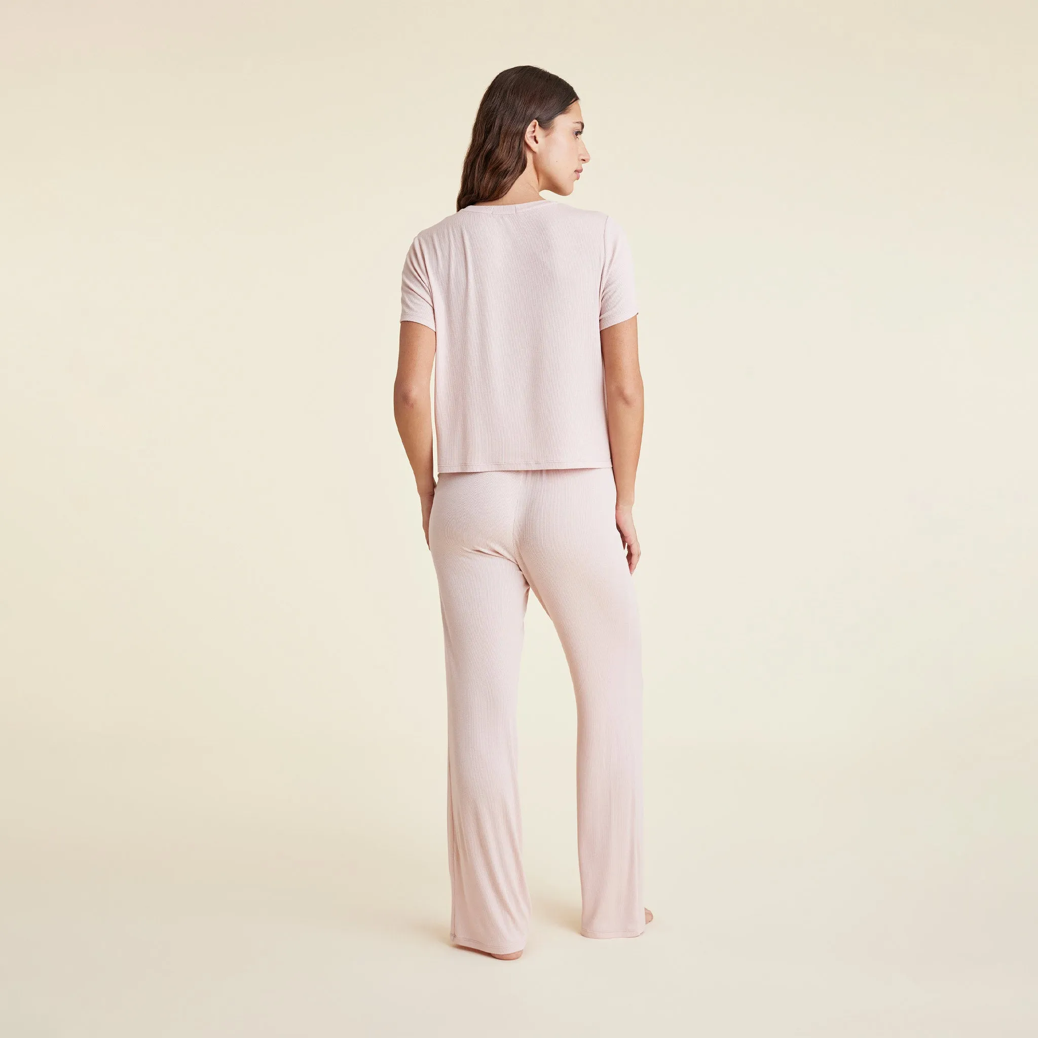 Ribbed Pajama Set | Ribbon sold by nuuds product image thumbnail 4