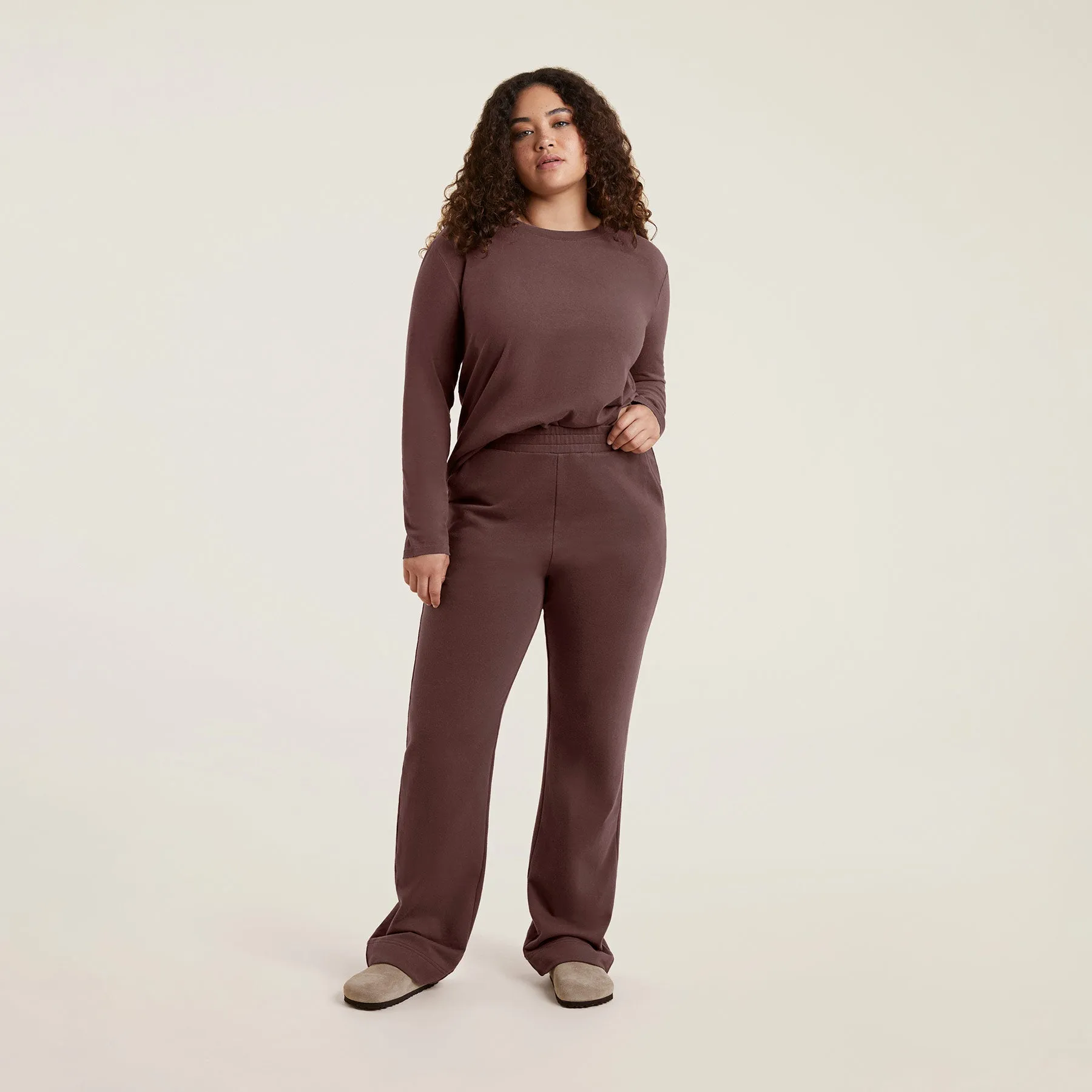 Wide Leg Sweatpant | Coffee sold by nuuds product image thumbnail 2