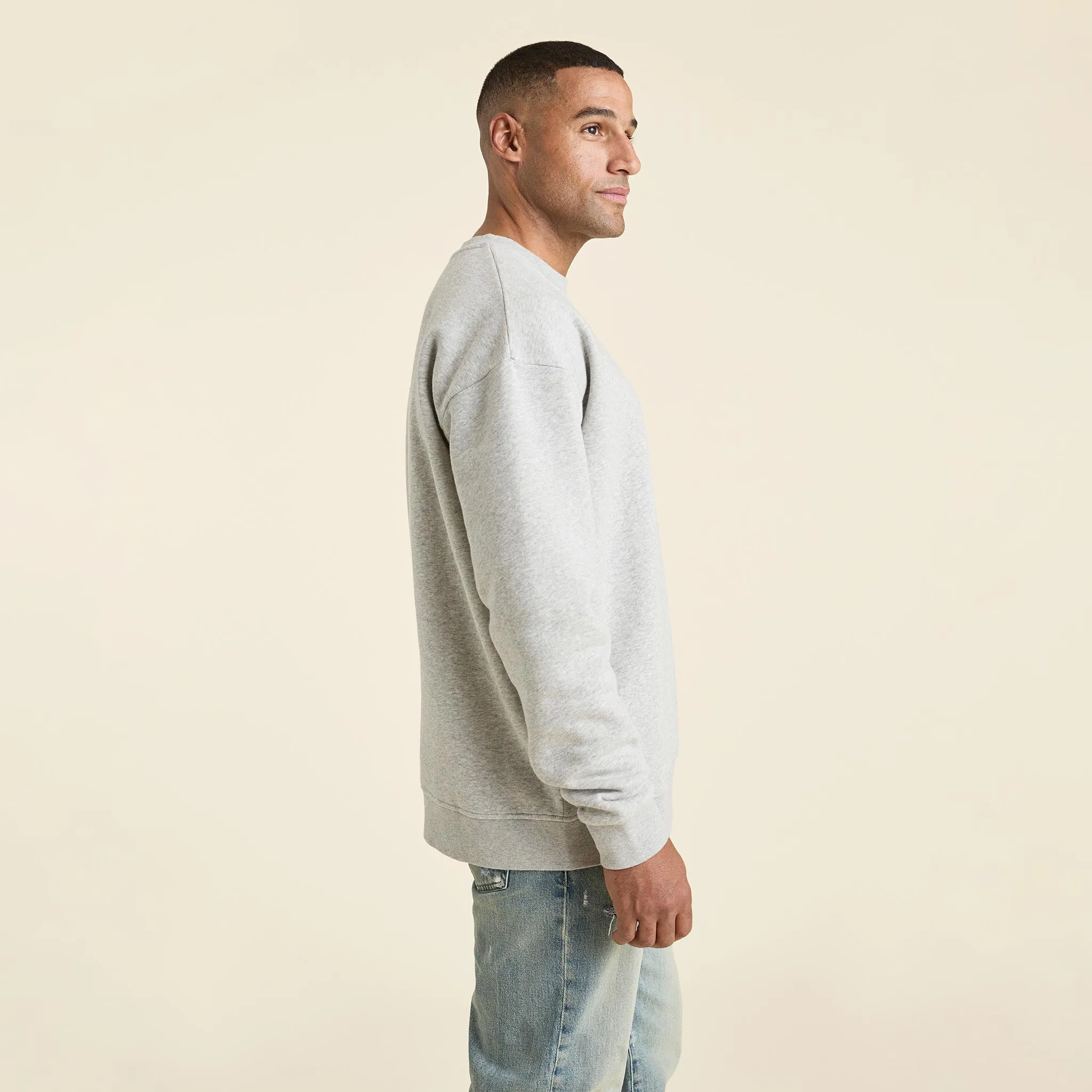 Men's Classic Crewneck Sweatshirt | Heather Grey sold by nuuds product image thumbnail 3