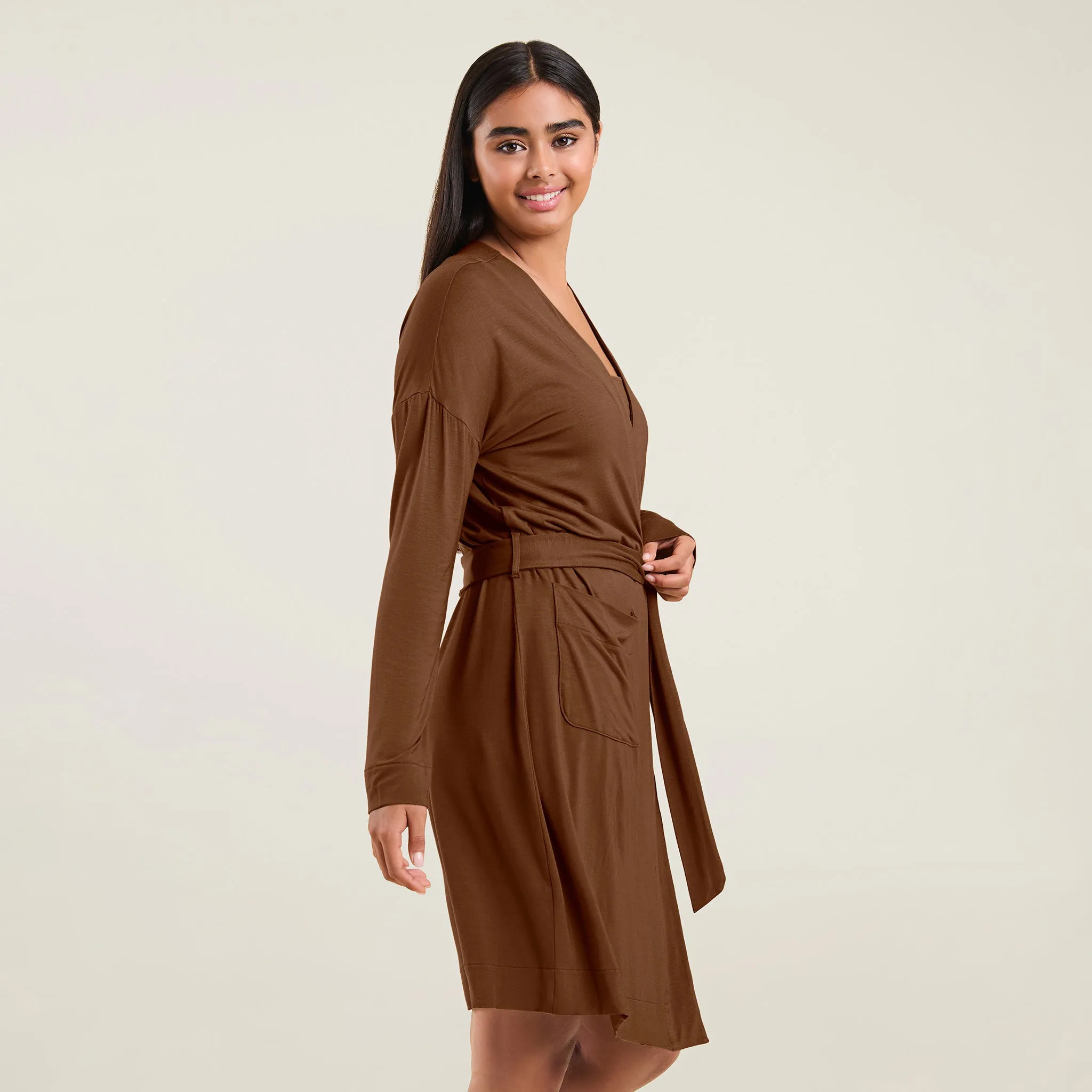 Lounge Robe | Chocolate sold by nuuds product image thumbnail 3