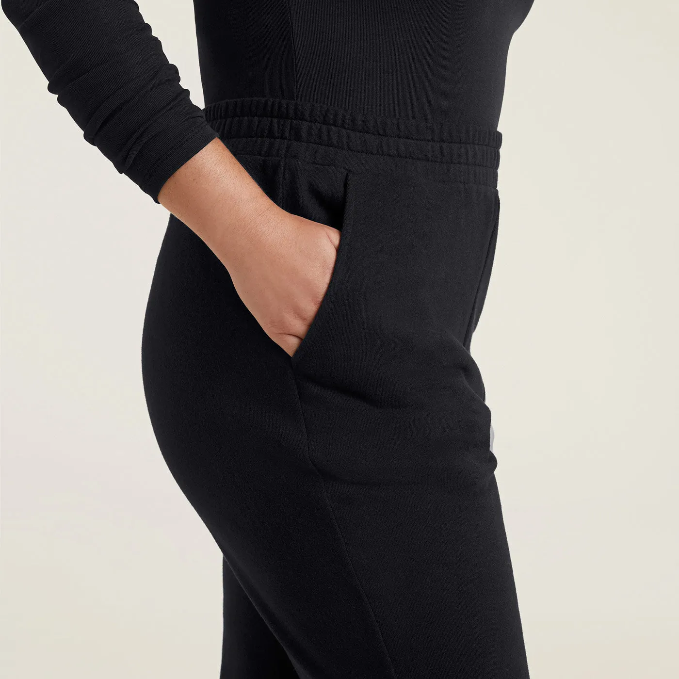 Wide Leg Sweatpant | Black sold by nuuds product image thumbnail 5