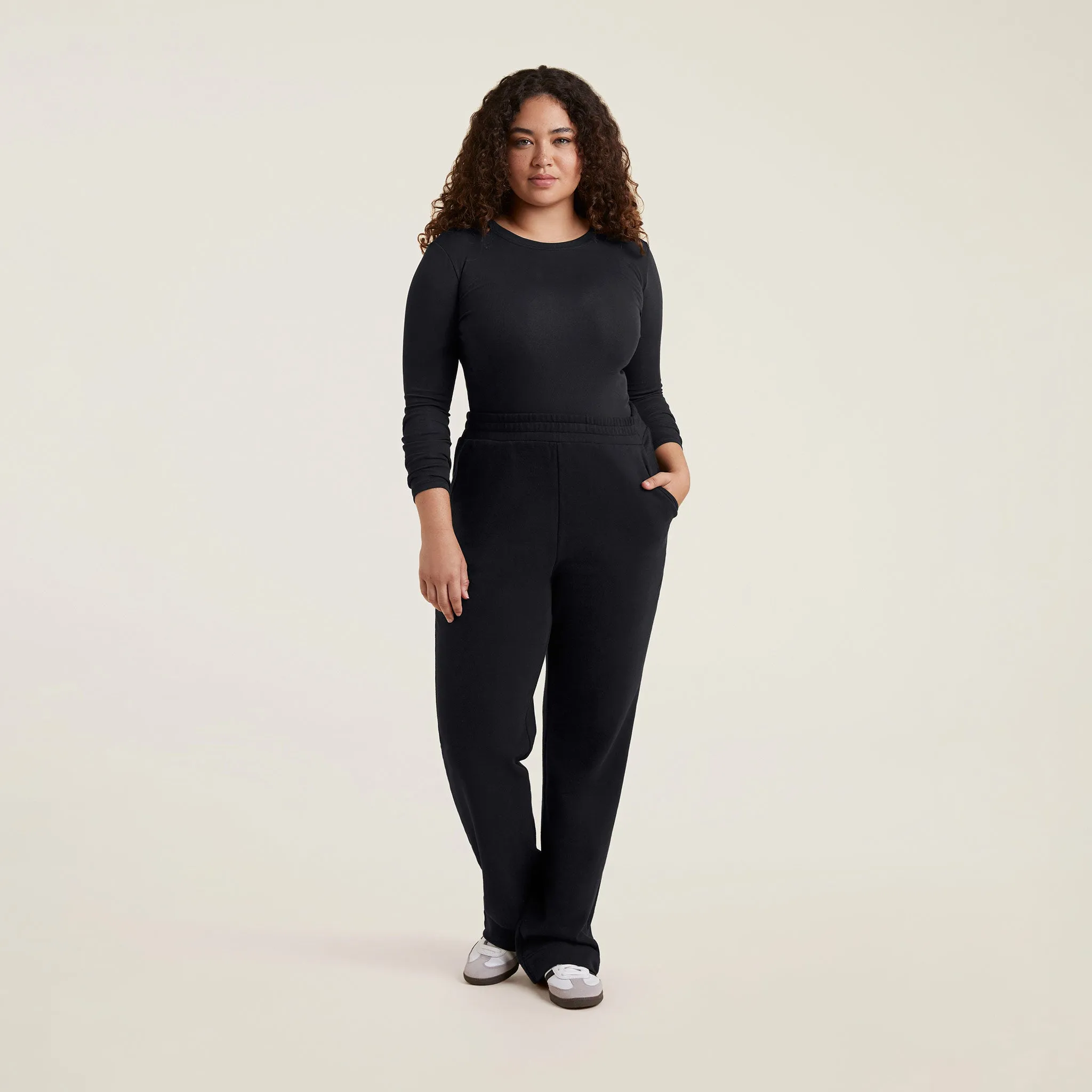 Wide Leg Sweatpant | Black sold by nuuds product image thumbnail 2