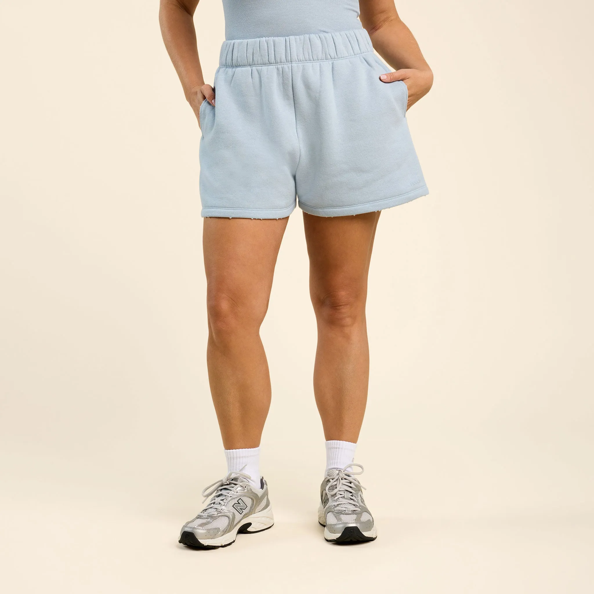 Vintage Fleece Shorts | Mist sold by nuuds product image thumbnail 2