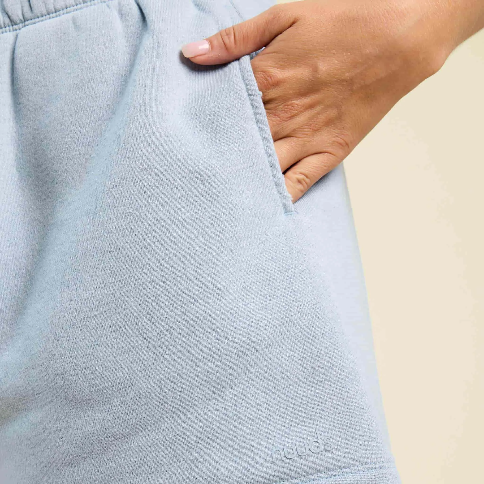 Vintage Fleece Shorts | Mist sold by nuuds product image thumbnail 5