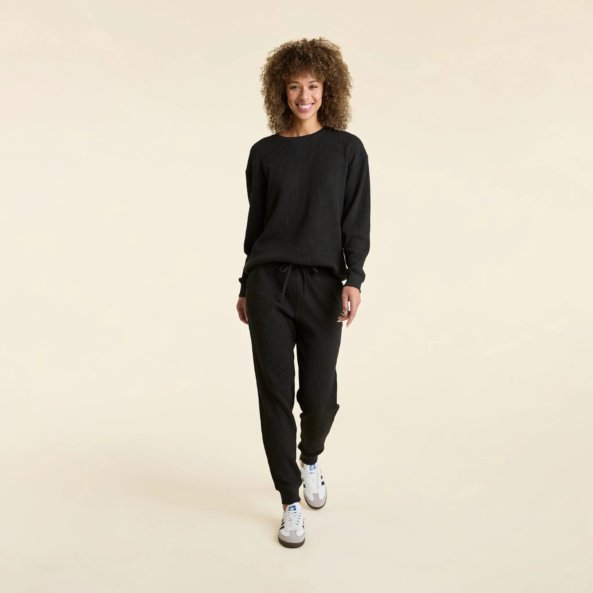Waffle Jogger | Black sold by nuuds product image thumbnail 2