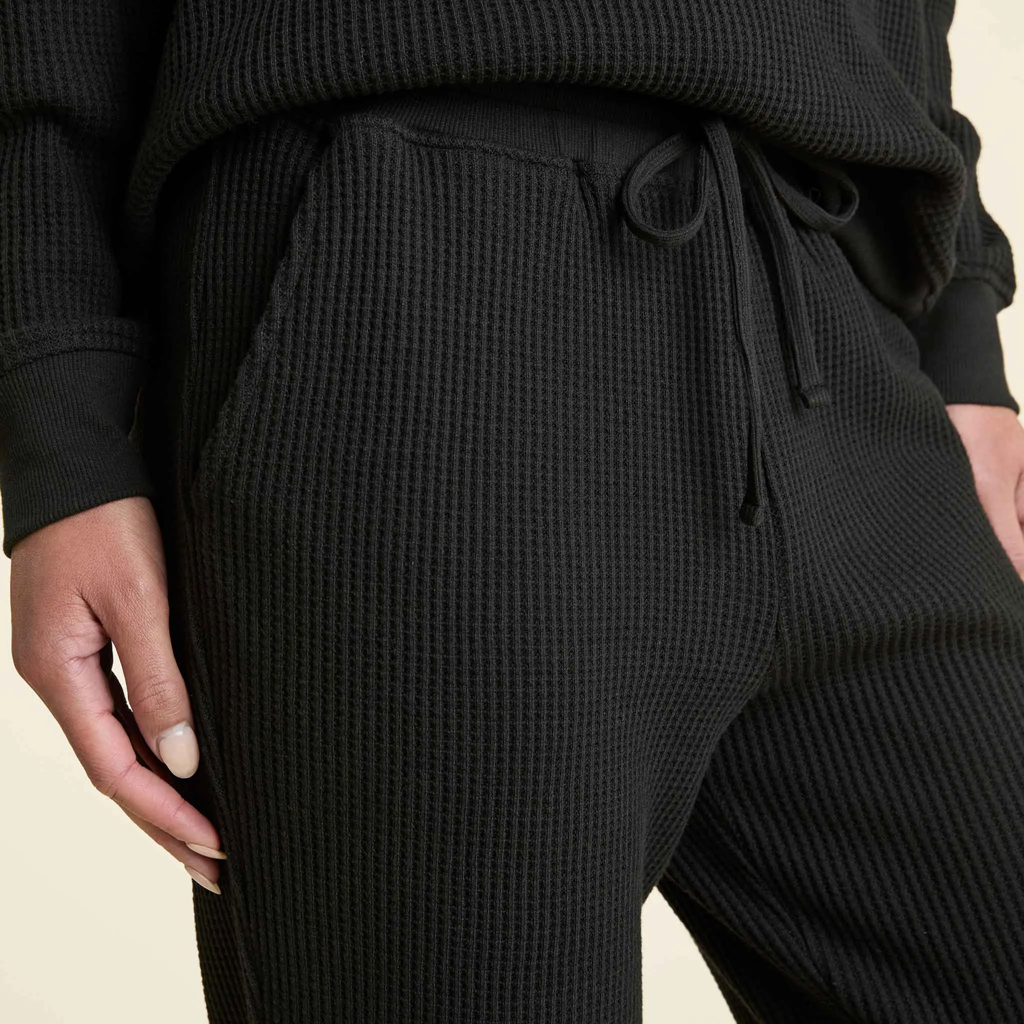 Waffle Jogger | Black sold by nuuds product image thumbnail 5