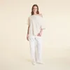 Vintage Cotton Off The Shoulder T-Shirt | Bone sold by nuuds