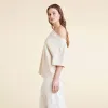 Vintage Cotton Off The Shoulder T-Shirt | Bone sold by nuuds