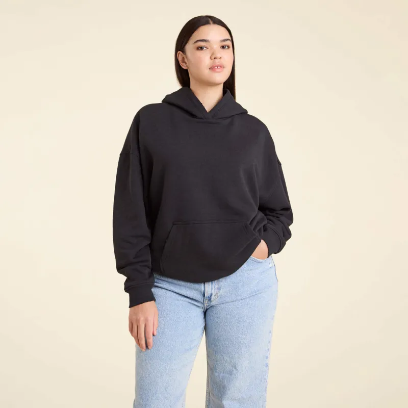 Vintage Fleece Hoodie | Black sold by nuuds