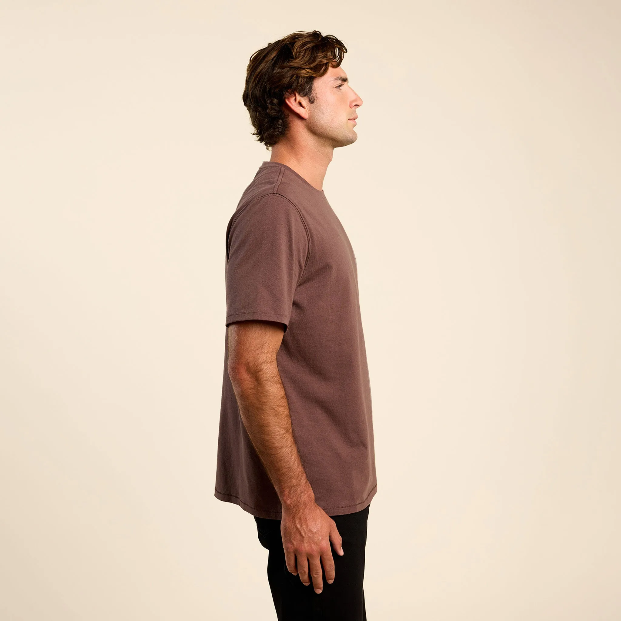 Vintage Cotton Men's Everyday T-Shirt | Coffee sold by nuuds product image thumbnail 3