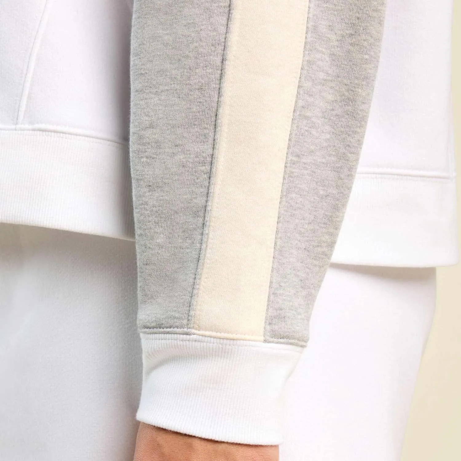 Vintage Fleece Sideline Crew | White/Heather Grey sold by nuuds product image thumbnail 5