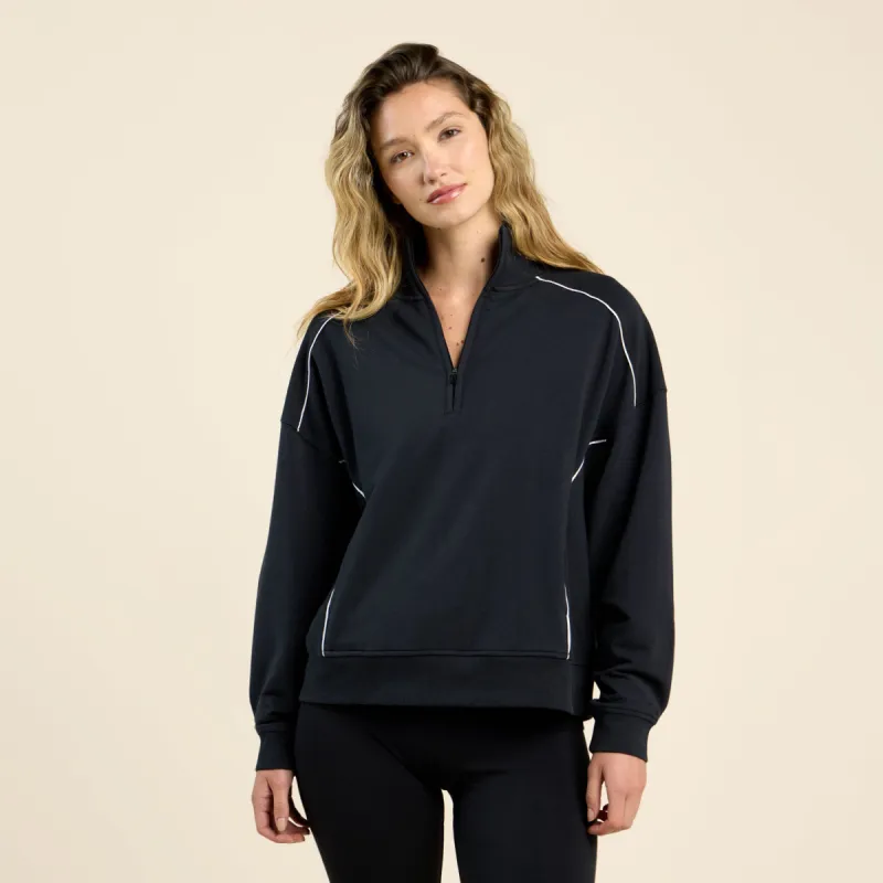 CloudTech Quarter-Zip | Black sold by nuuds