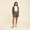 Sporty Waffle Short | Olive sold by nuuds