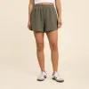 Sporty Waffle Short | Olive sold by nuuds