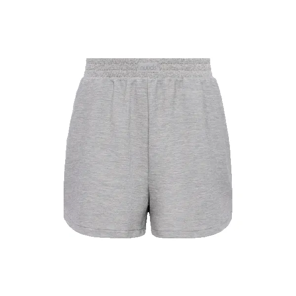 Sporty Waffle Short | Heather Grey sold by nuuds product image thumbnail 5