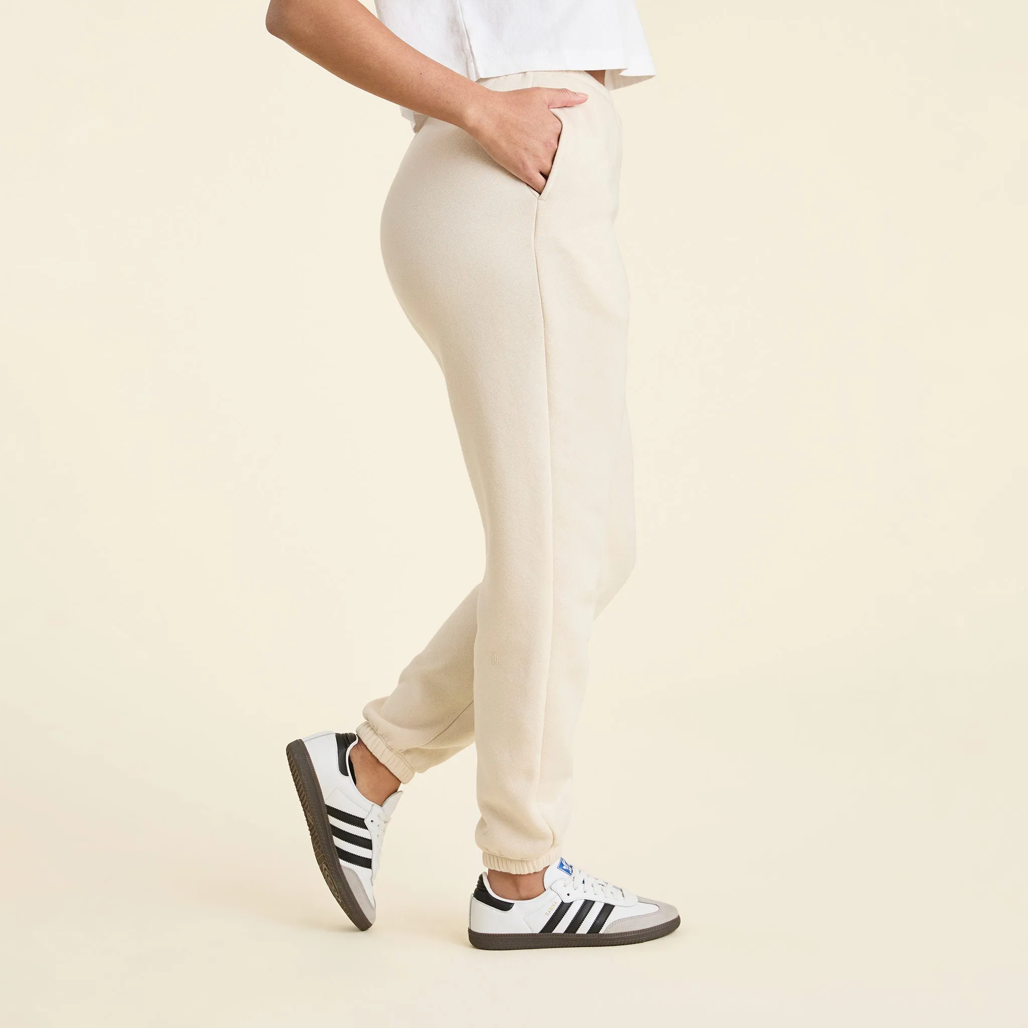 Classic Sweatpant | Bone sold by nuuds product image thumbnail 3