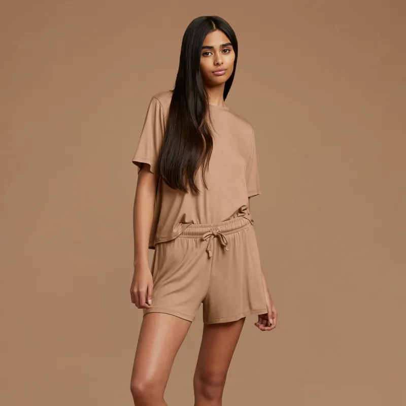 Pajama Short Set | Cinnamon sold by nuuds