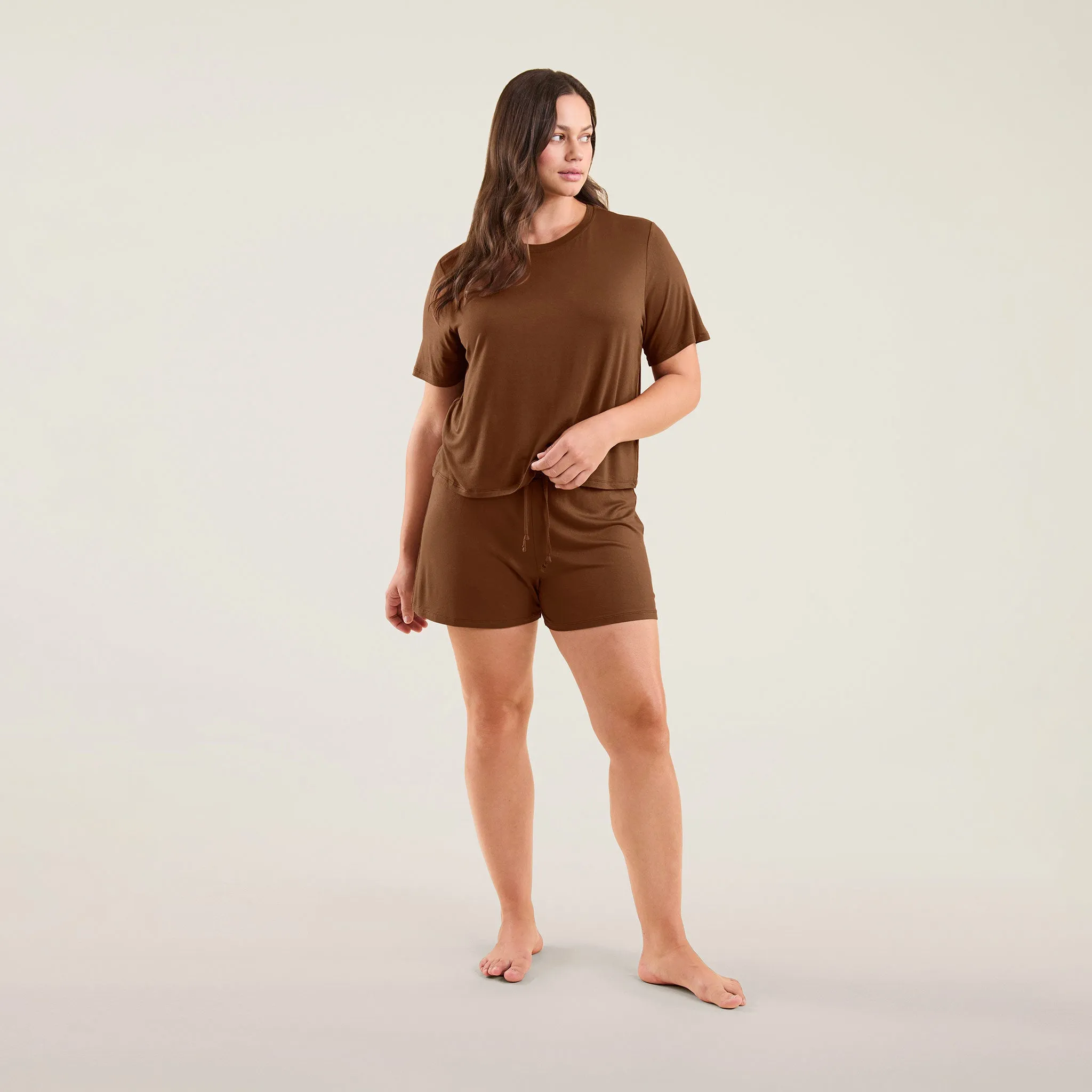 Pajama Short Set | Chocolate sold by nuuds product image thumbnail 2