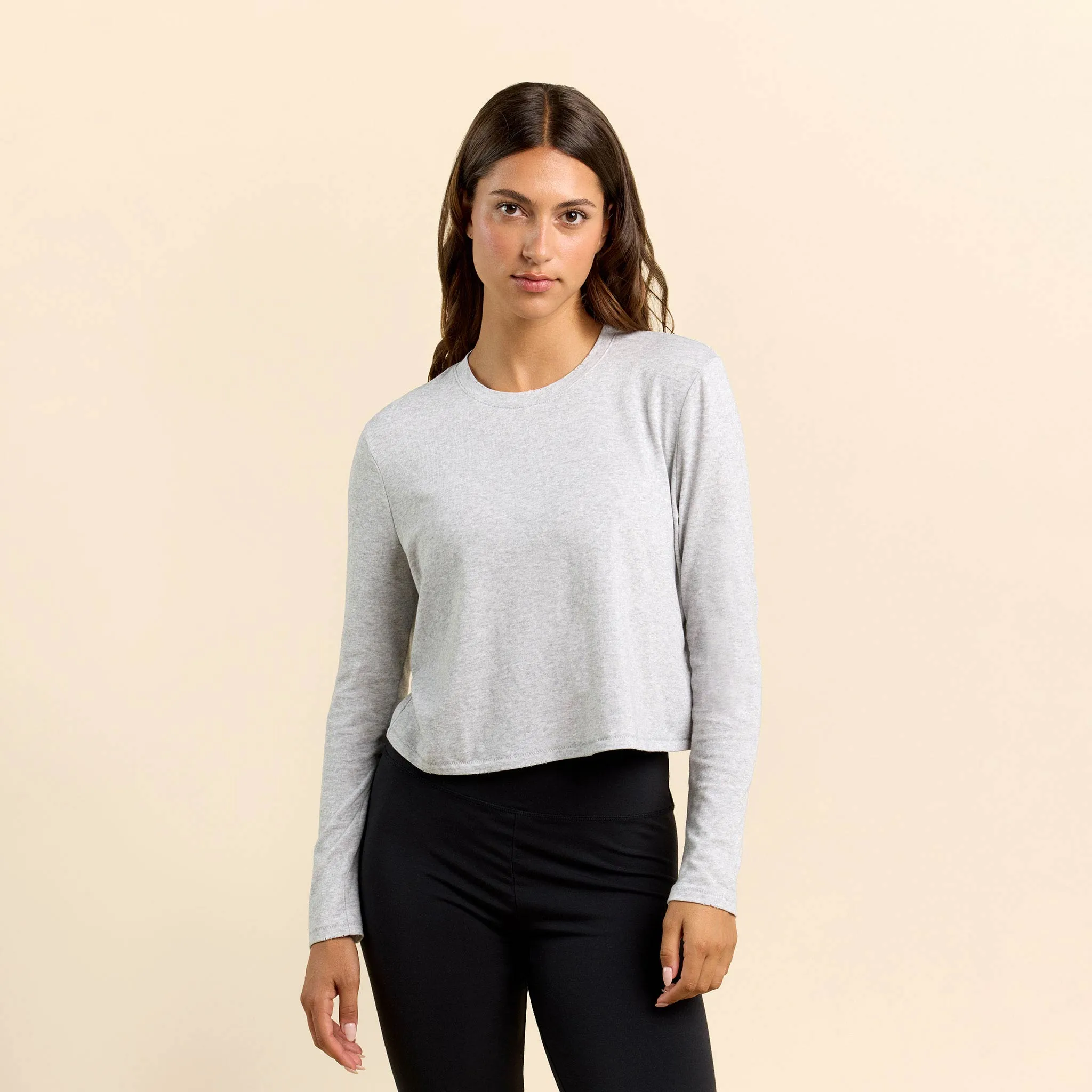 Tempo Tee | Heather Grey sold by nuuds