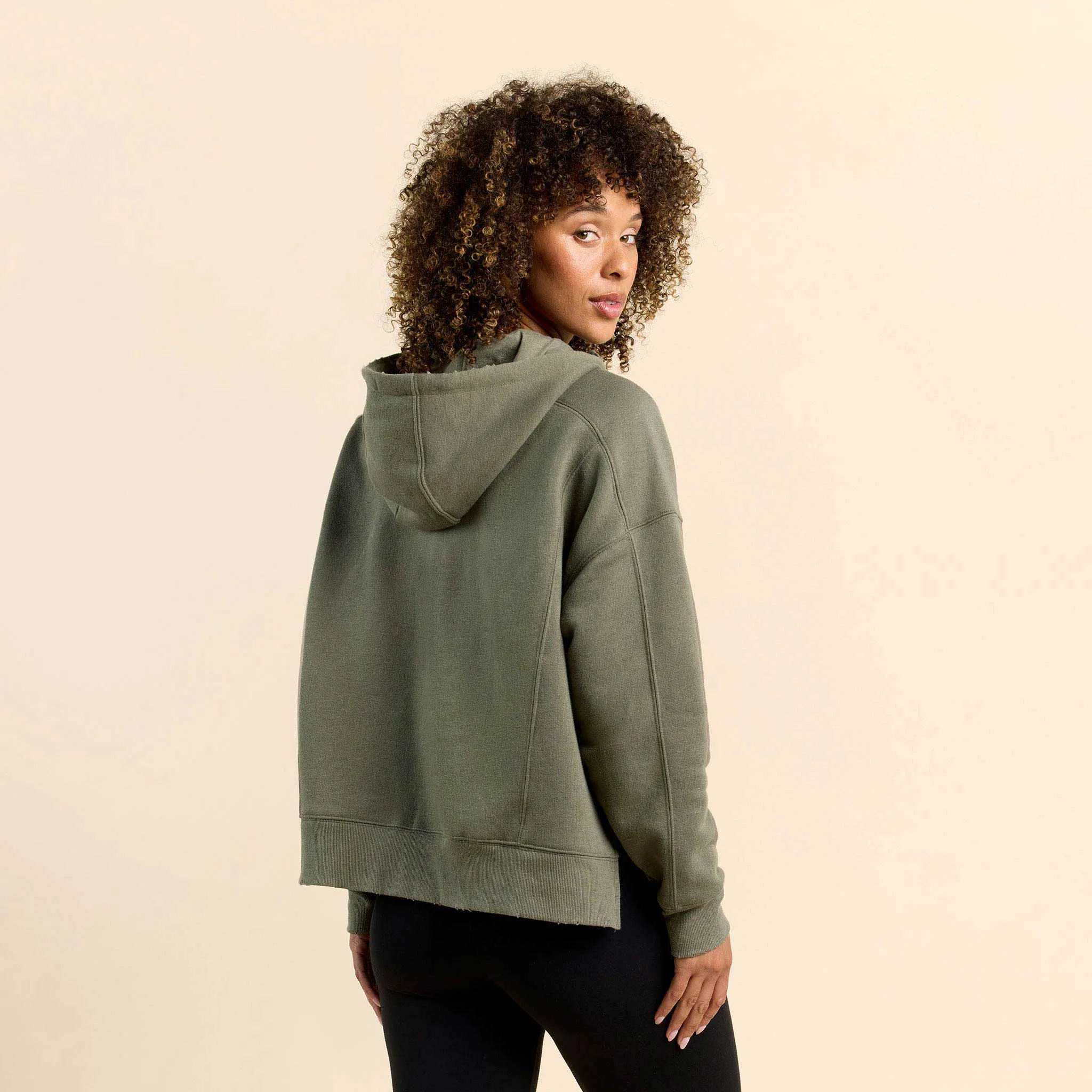 Vintage Fleece Downtime Quarter-Zip | Olive sold by nuuds product image thumbnail 4