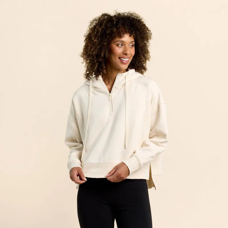 Vintage Fleece Downtime Quarter-Zip | Heather Bone sold by nuuds