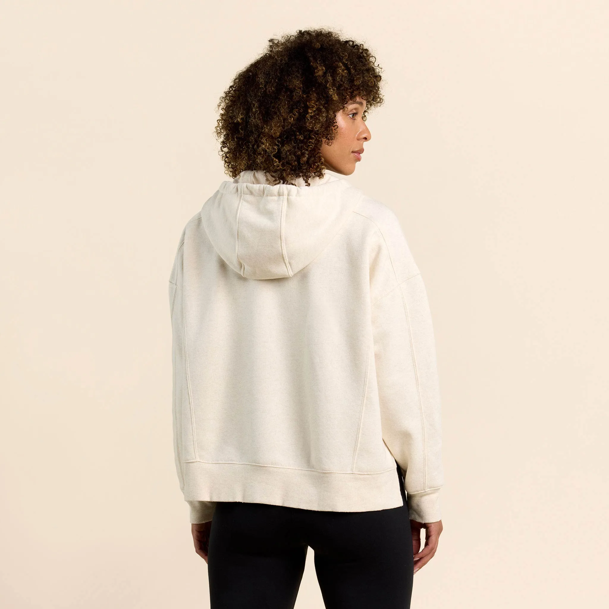 Vintage Fleece Downtime Quarter-Zip | Heather Bone sold by nuuds product image thumbnail 4