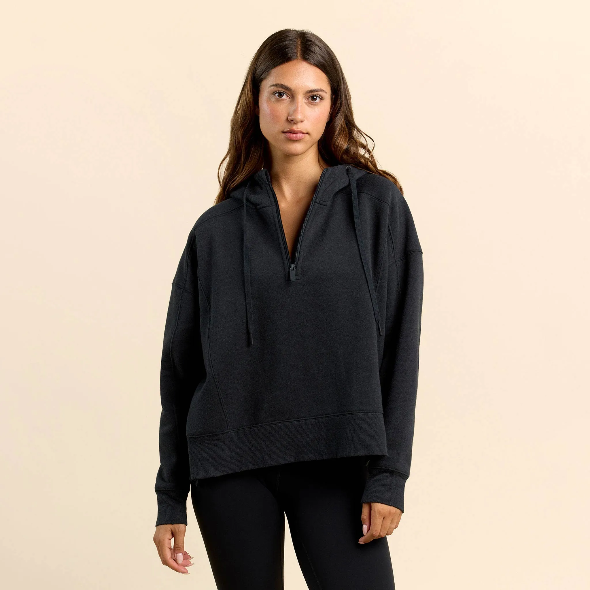 Vintage Fleece Downtime Quarter-Zip | Black sold by nuuds