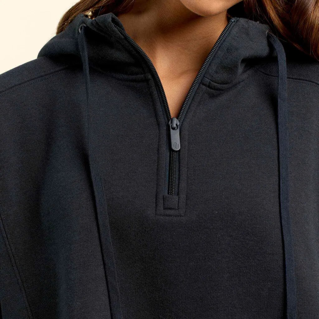 Vintage Fleece Downtime Quarter-Zip | Black sold by nuuds product image thumbnail 5