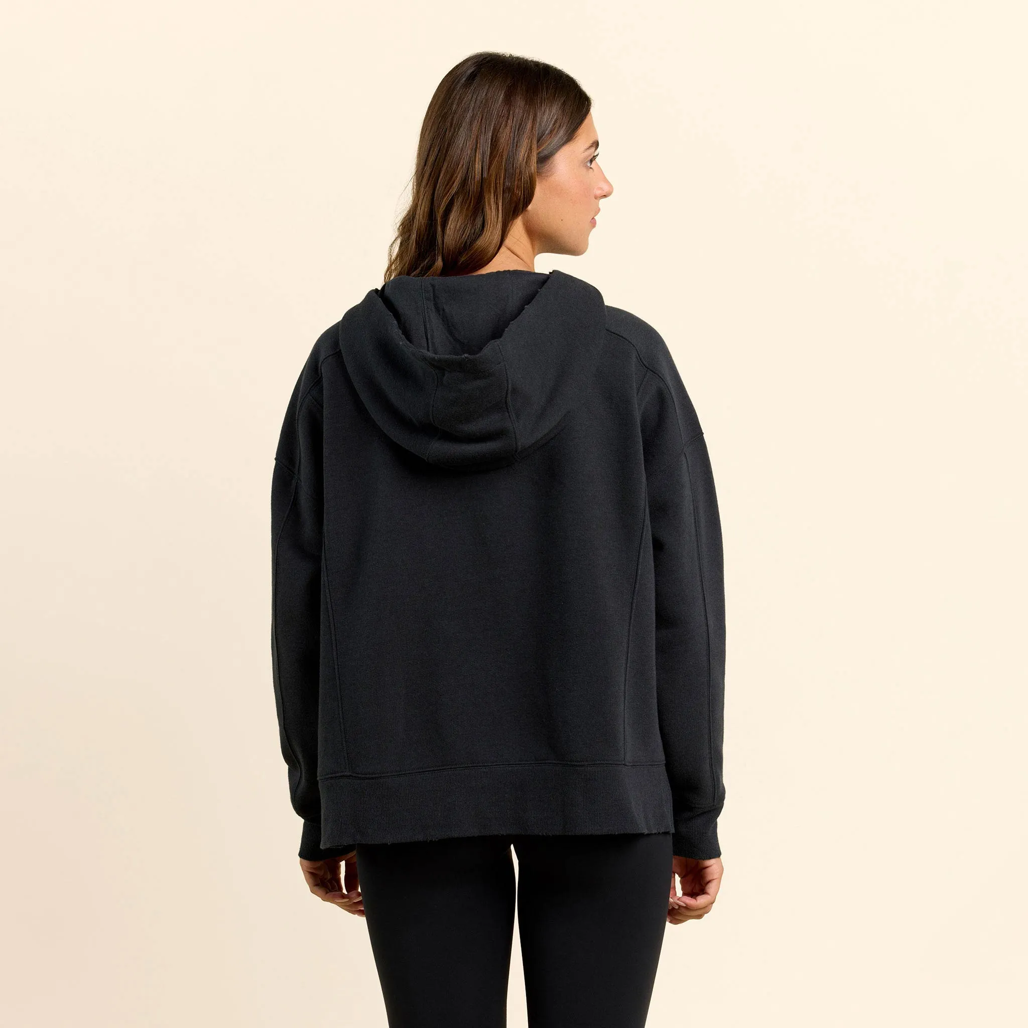 Vintage Fleece Downtime Quarter-Zip | Black sold by nuuds product image thumbnail 4